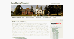 Desktop Screenshot of fairhavenvt.org
